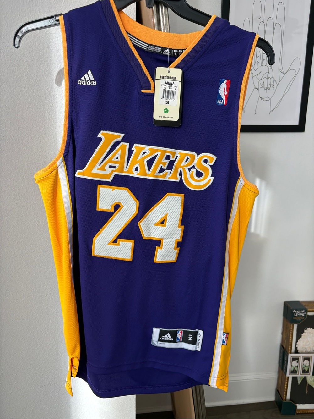 Adidas Los Angeles Lakers #24 Bryant Purple & Gold NBA Jersey